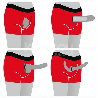 Calzoncillos bóxer Lovetoy rojo 3