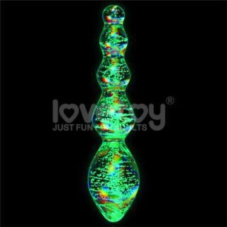 Dildo de cristal que brilla en la oscuridad Dark Twilight Gleam Tantalizing Orbs 2
