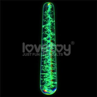 Dildo de cristal que brilla en la oscuridad Dark Twilight Slim Fantasy