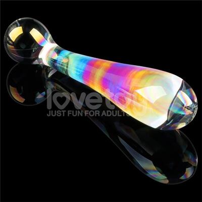 Dildo de cristal que brilla en la oscuridad Twilight Gleam Alluring Arc 3