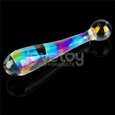 Dildo de cristal que brilla en la oscuridad Twilight Gleam Alluring Arc 4