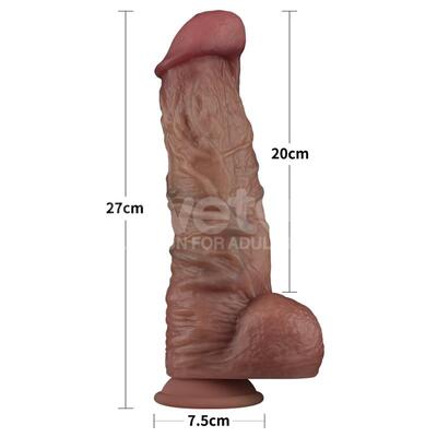Dildo de doble capa XXL 27 cm Lovetoy 2
