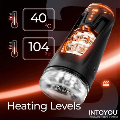 Masturbador masculino con Thrusting vibración y calor Conor 10