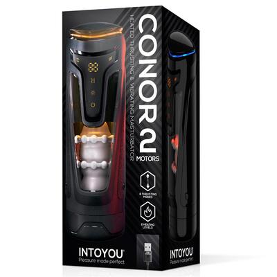 Masturbador masculino con Thrusting vibración y calor Conor 13