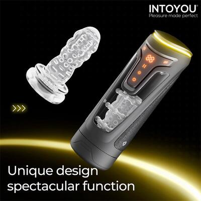 Masturbador masculino con Thrusting vibración y calor Conor 9