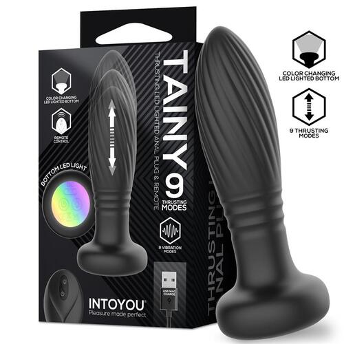 Plug anal con Thrusting y luces led Tiany