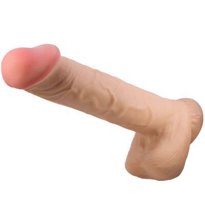 Dildo realístico con ventosa piel deslizante 26 cm 2