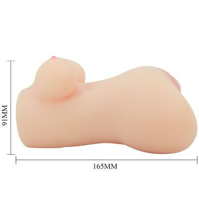 Masturbador realístico vagina y ano con vibrador Hannah 4