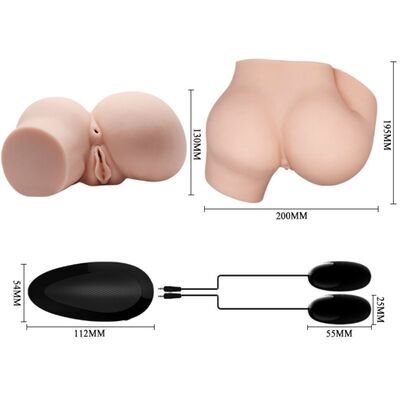 Masturbador trasero con vagina y ano realístico con vibración 6