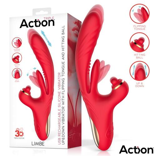 Vibrador con lengua Flip Flap Limbe