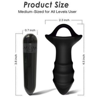 Dedal vibrador y plug anal con control remoto Kylin 2