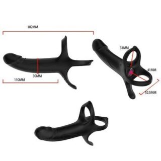 Dildo con anillo & vibrador 2
