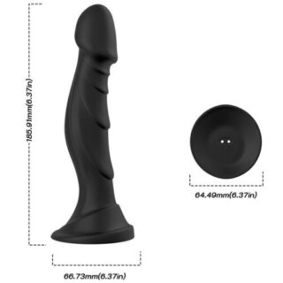 Dildo vibrador con plug anal