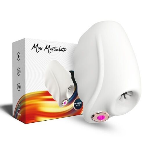 Masturbador y vibrador Master transparente
