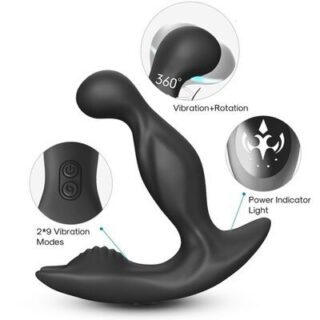 Vibrador anal de próstata rotador con control remoto Bat King 2