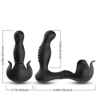 Vibrador anal y estimulador de testículos con control remoto 2