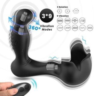 Vibrador anal y estimulador de testículos con control remoto