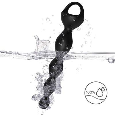 Vibrador dedal plug anal negro 3