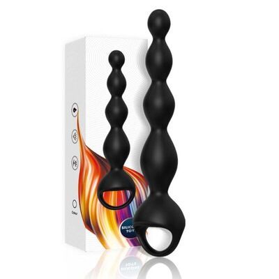 Vibrador dedal plug anal negro 4