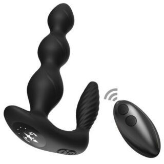 Vibrador y estimulador anal con control remoto Manfun