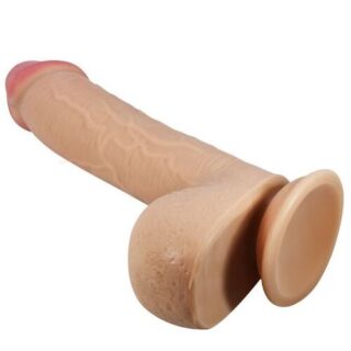 Dildo realístico con ventosa piel deslizante natural 23,5 cm