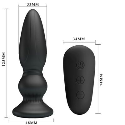 Plug anal con control remoto y potentes vibraciones 2
