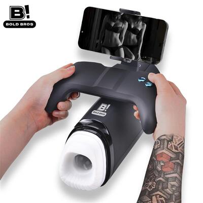 Masturbador con Thrusting, vibración y calor Game Controller Conty 2