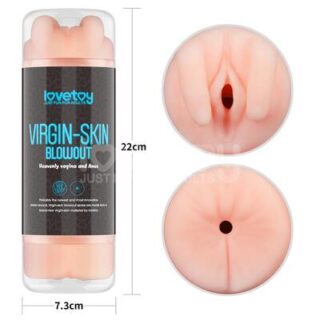 Masturbador doble Virgin Skin vagina y ano 2