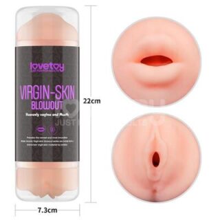 Masturbador doble Virgin Skin vagina y boca 2
