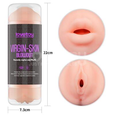 Masturbador doble Virgin Skin vagina y boca 2
