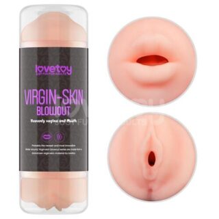Masturbador doble Virgin Skin vagina y boca