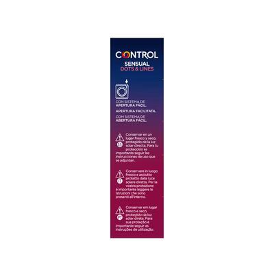 Caja de preservativos Sensual Dots&Lines punteados 12 unidades 4