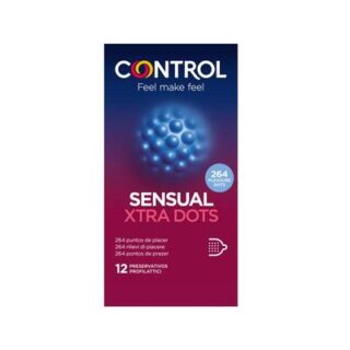 Caja de preservativos Sensual Extra Dots punteados 12 unidades 2
