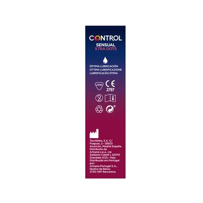 Caja de preservativos Sensual Extra Dots punteados 12 unidades 3
