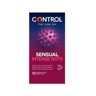 Caja de preservativos Sensual Intense Dots 12 unidades 2
