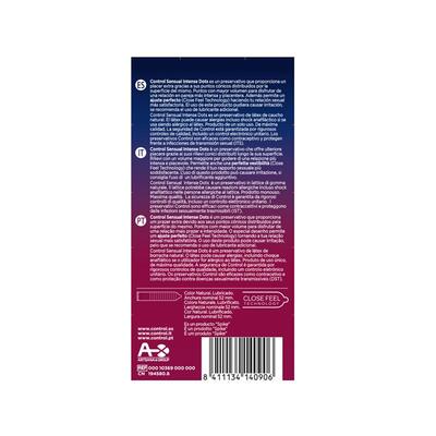 Caja de preservativos Sensual Intense Dots 12 unidades 5