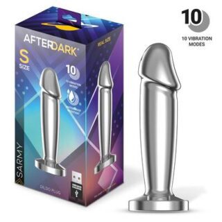Plug anal cromado con vibración y USB magnético Sarmy 2