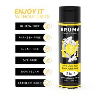 Aceite de masaje Premium efecto calor y sabor a piña colada 2