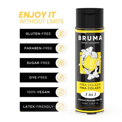 Aceite de masaje Premium efecto calor y sabor a piña colada 2