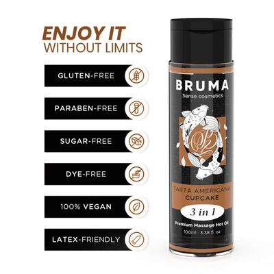 Aceite de masaje Premium efecto calor y sabor a tarta americana 2