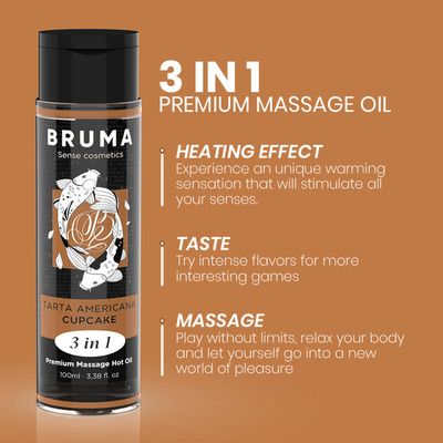 Aceite de masaje Premium efecto calor y sabor a tarta americana 5