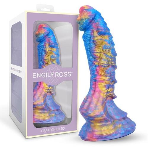 Dildo de silicona líquida Drakeon 18 cm