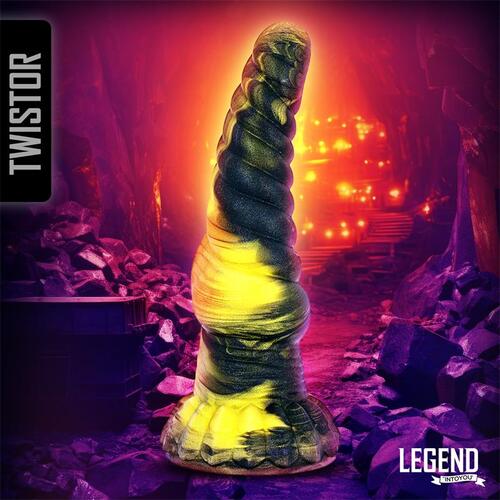 Dildo de silicona líquida Twistor 17,6 cm