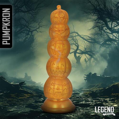 Dildo de silicona líquida calabazas Pumpkron 19,7 cm