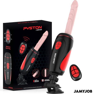 Masturbador automático con dildo y control remoto Pyston Base