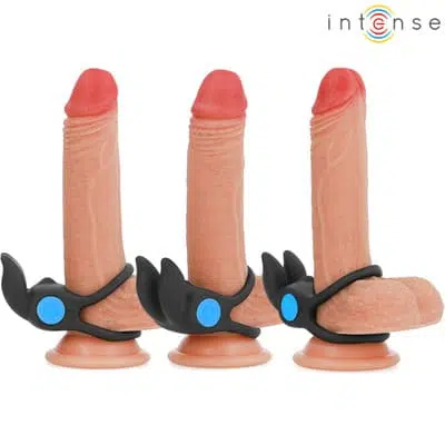 Anillo doble para el pene con 10 vibraciones Sam 2