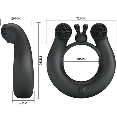 Anillo vibrador más estimulador de clítoris Dahlia 2