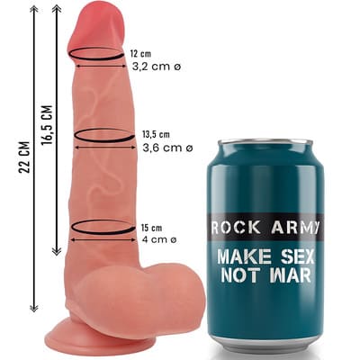 Dildo de silicona líquida doble densidad Ranger 22 cm 2