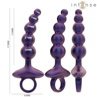 Plug anal vibrador con control remoto modelo 3 Tito 2