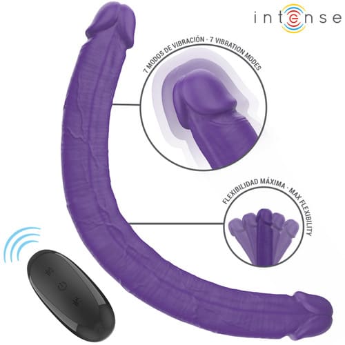 Dildo doble vibrador con control remoto Gunter 40 cm